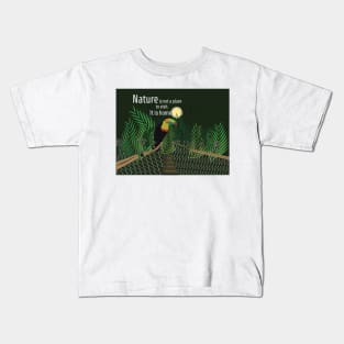 Nature is not a place to visit. It is home. [Gary Snyder - quote] Kids T-Shirt